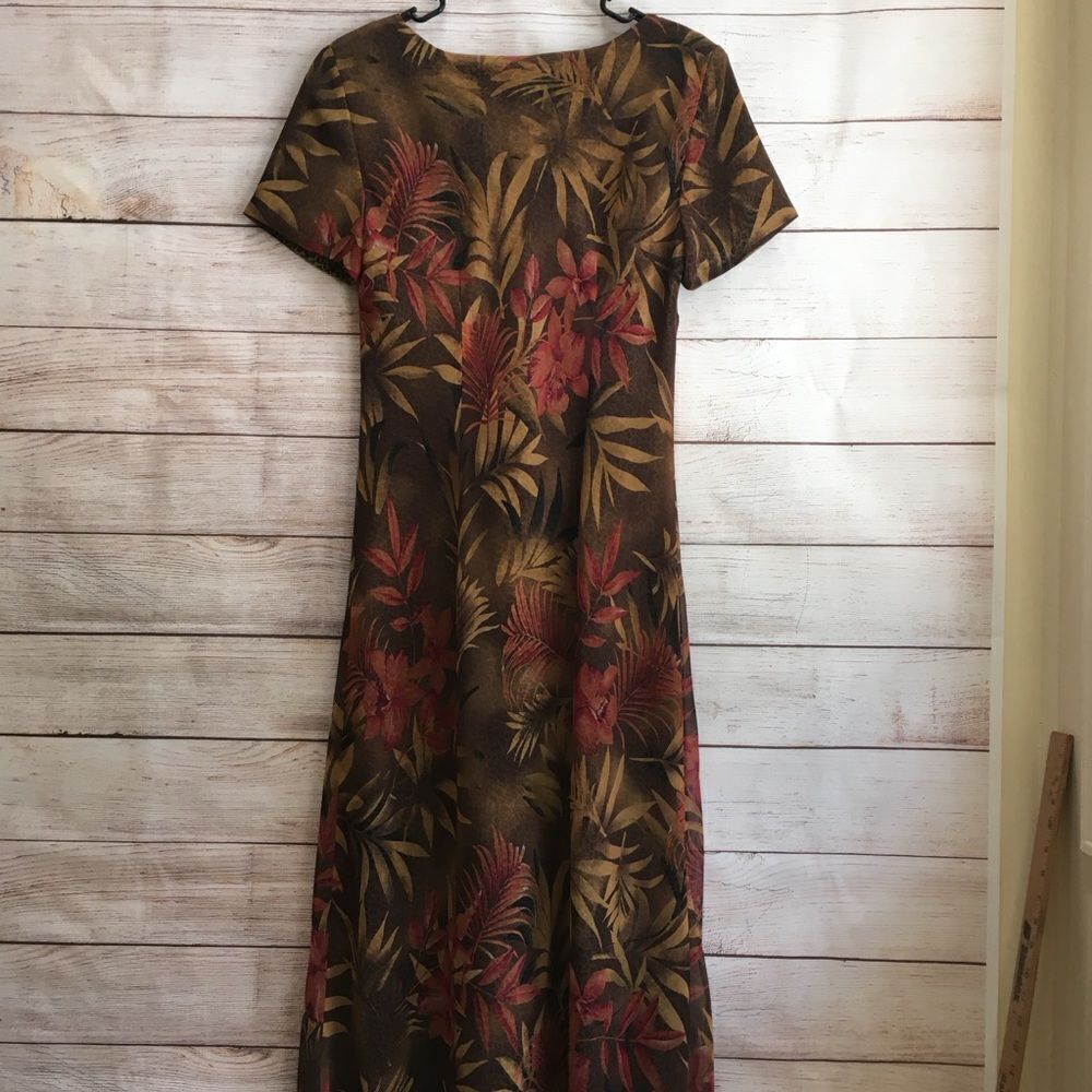 VIRGO FLORAL/LEOPARD‎ PRINT MAXI DRESS - Picture 7 of 9